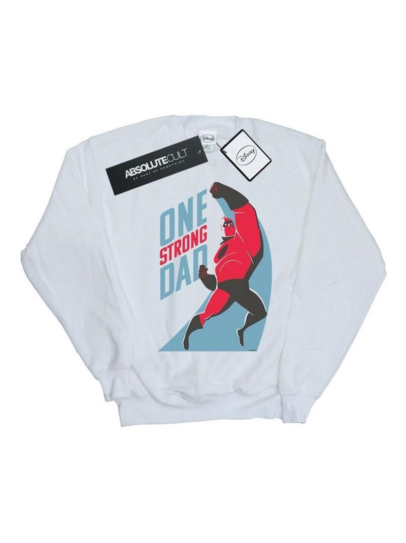 Disney - Sweat THE INCREDIBLES ONESTRONG DAD Blanc - Kiabi