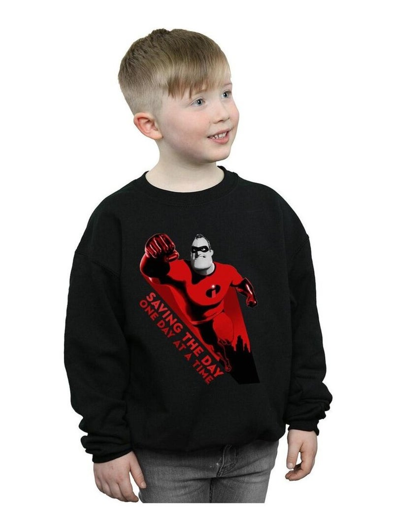 Disney - Sweat THE INCREDIBLES SAVING THE DAY Noir - Kiabi