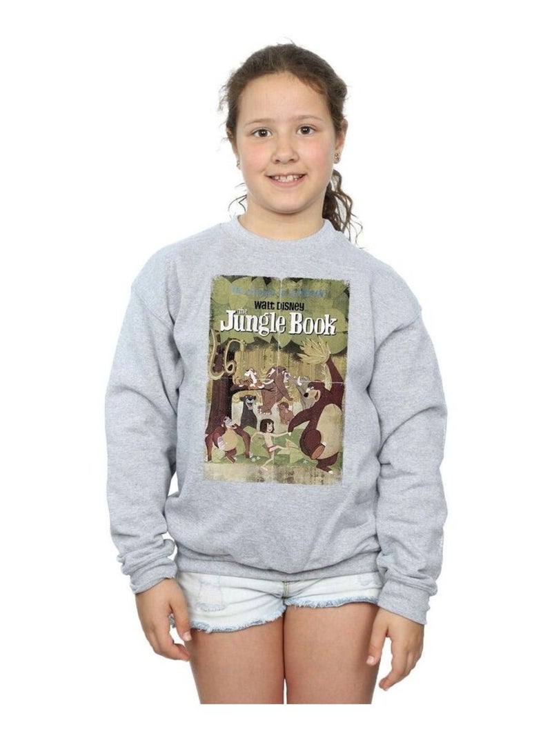 Disney - Sweat THE JUNGLE BOOK Gris chiné - Kiabi