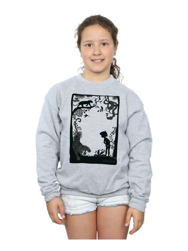 Disney - Sweat THE JUNGLE BOOK Gris chiné - Kiabi