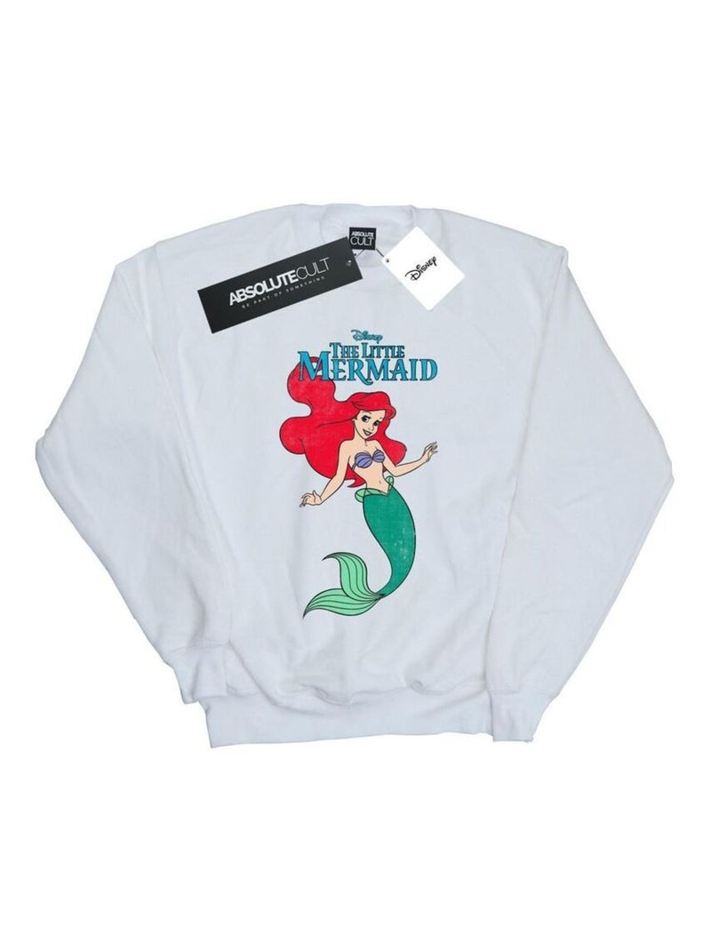 Disney - Sweat THE La Petite Sirène Blanc - Kiabi