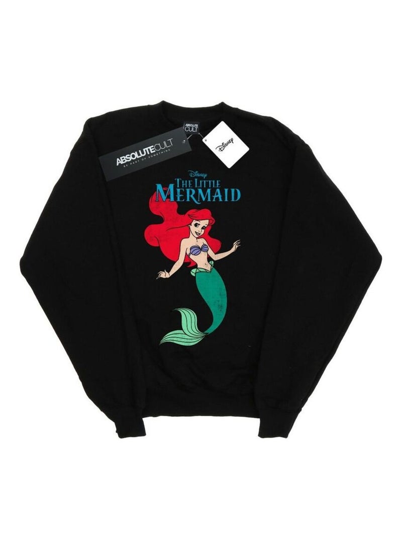Disney - Sweat THE La Petite Sirène Noir - Kiabi