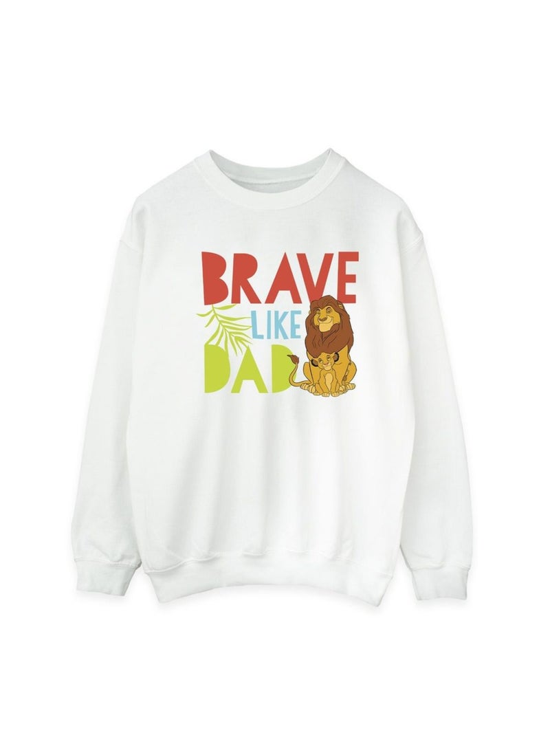 Disney - Sweat THE LION KING BRAVE LIKE DAD Blanc - Kiabi