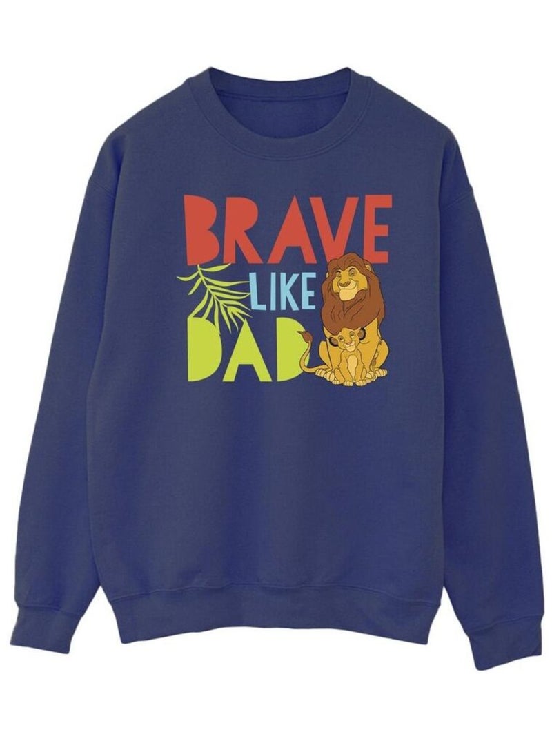 Disney - Sweat THE LION KING BRAVE LIKE DAD Bleu marine - Kiabi