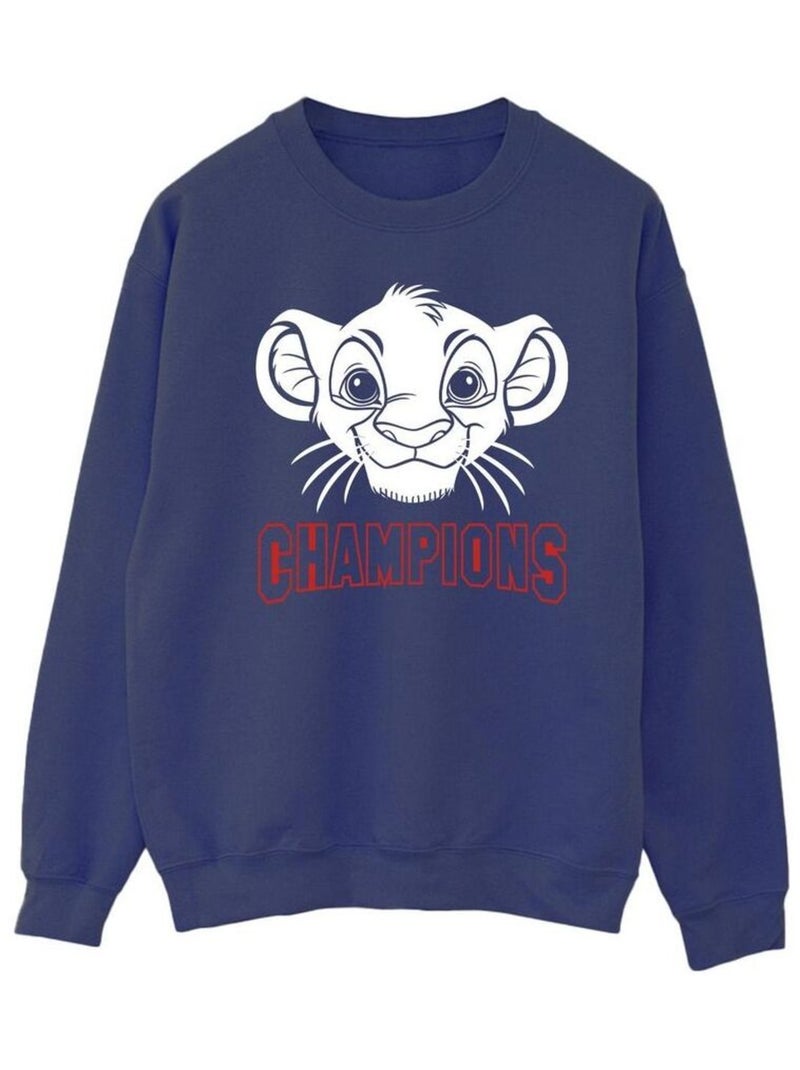 Disney - Sweat THE LION KING CHAMPION Bleu marine - Kiabi