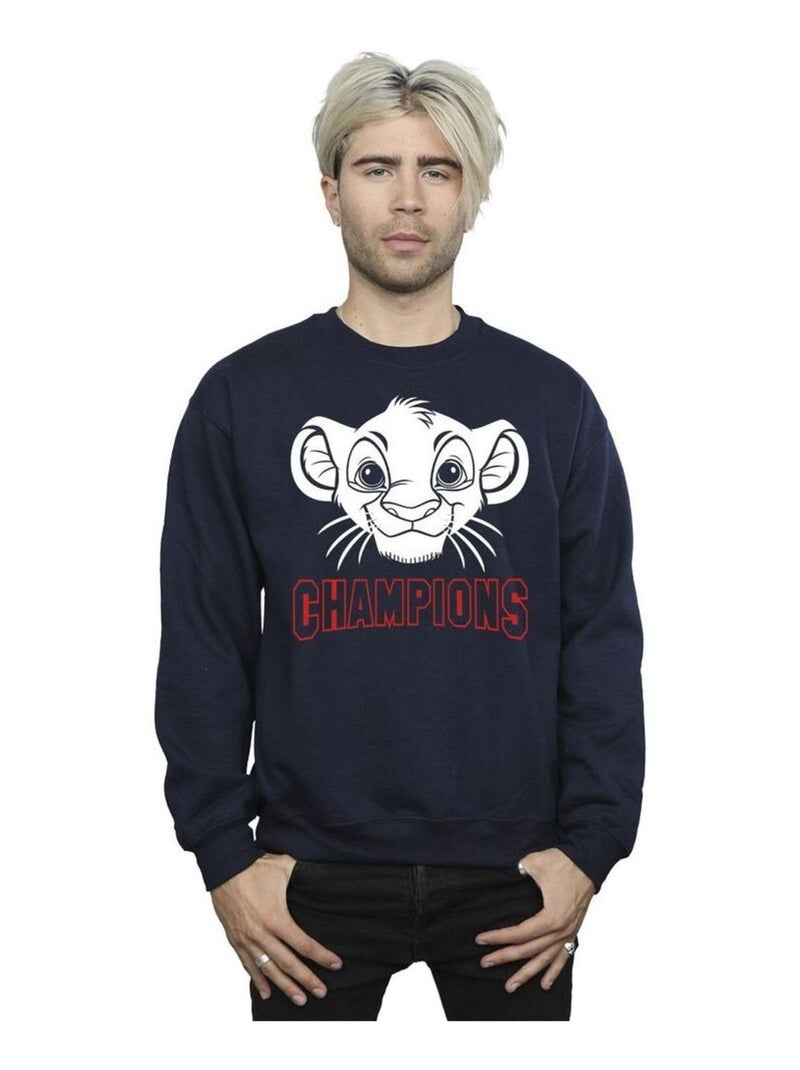 Disney - Sweat THE LION KING CHAMPION Bleu marine - Kiabi