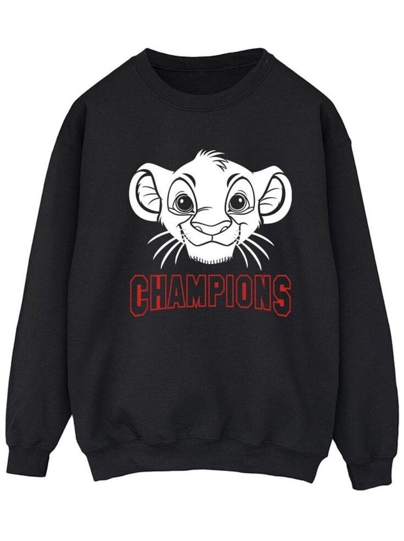 Disney - Sweat THE LION KING CHAMPION Noir - Kiabi