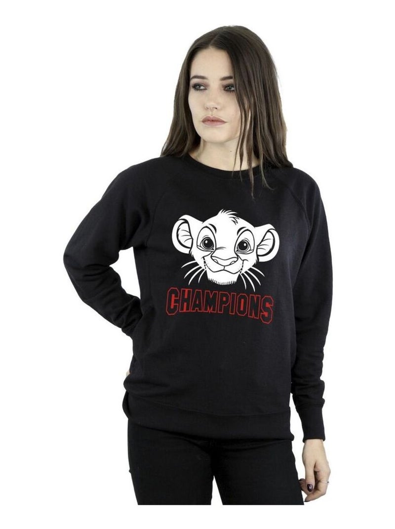 Disney - Sweat THE LION KING CHAMPION Noir - Kiabi