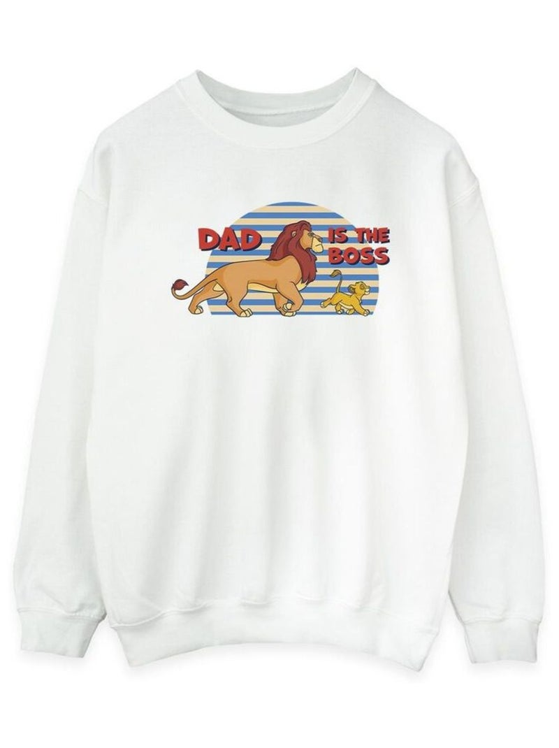 Disney - Sweat THE LION KING DAD BOSS Blanc - Kiabi