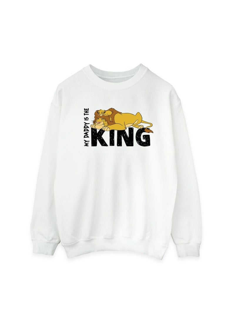 Disney - Sweat THE LION KING DADDY IS KING Blanc - Kiabi