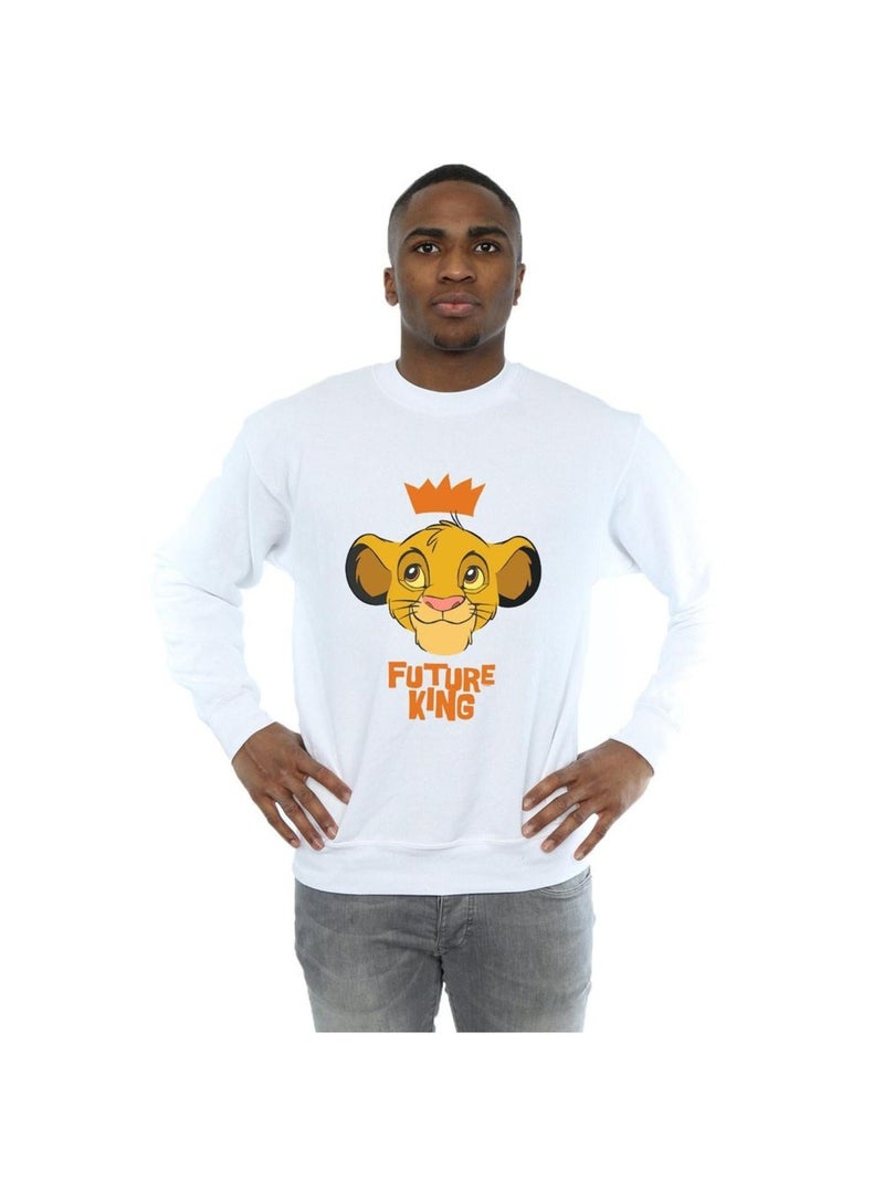 Disney - Sweat THE LION KING FUTURE KING Blanc - Kiabi