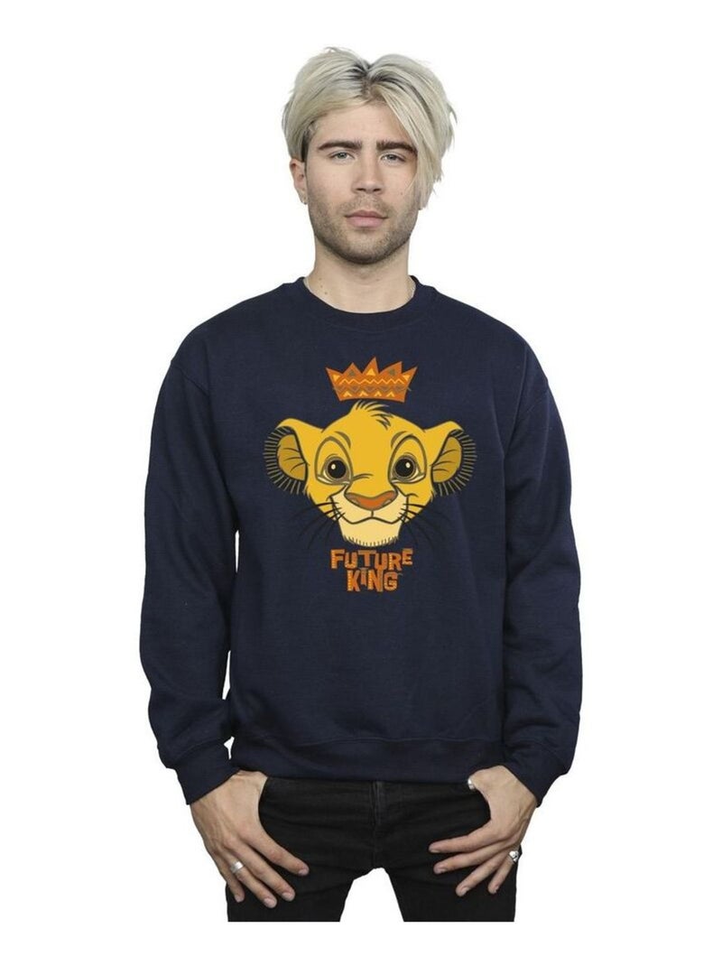 Disney - Sweat THE LION KING FUTURE KING Bleu marine - Kiabi