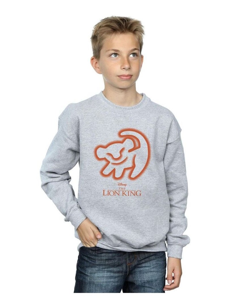 Disney - Sweat THE LION KING Gris chiné - Kiabi