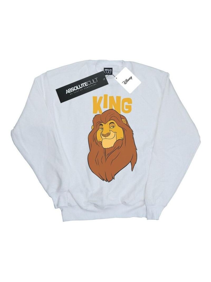 Disney - Sweat THE LION KING MUFASA KING Blanc - Kiabi