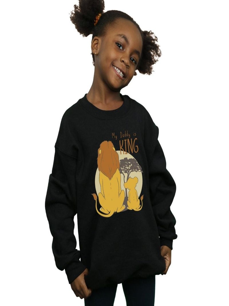 Disney - Sweat THE LION KING MY DADDY IS KING Noir - Kiabi