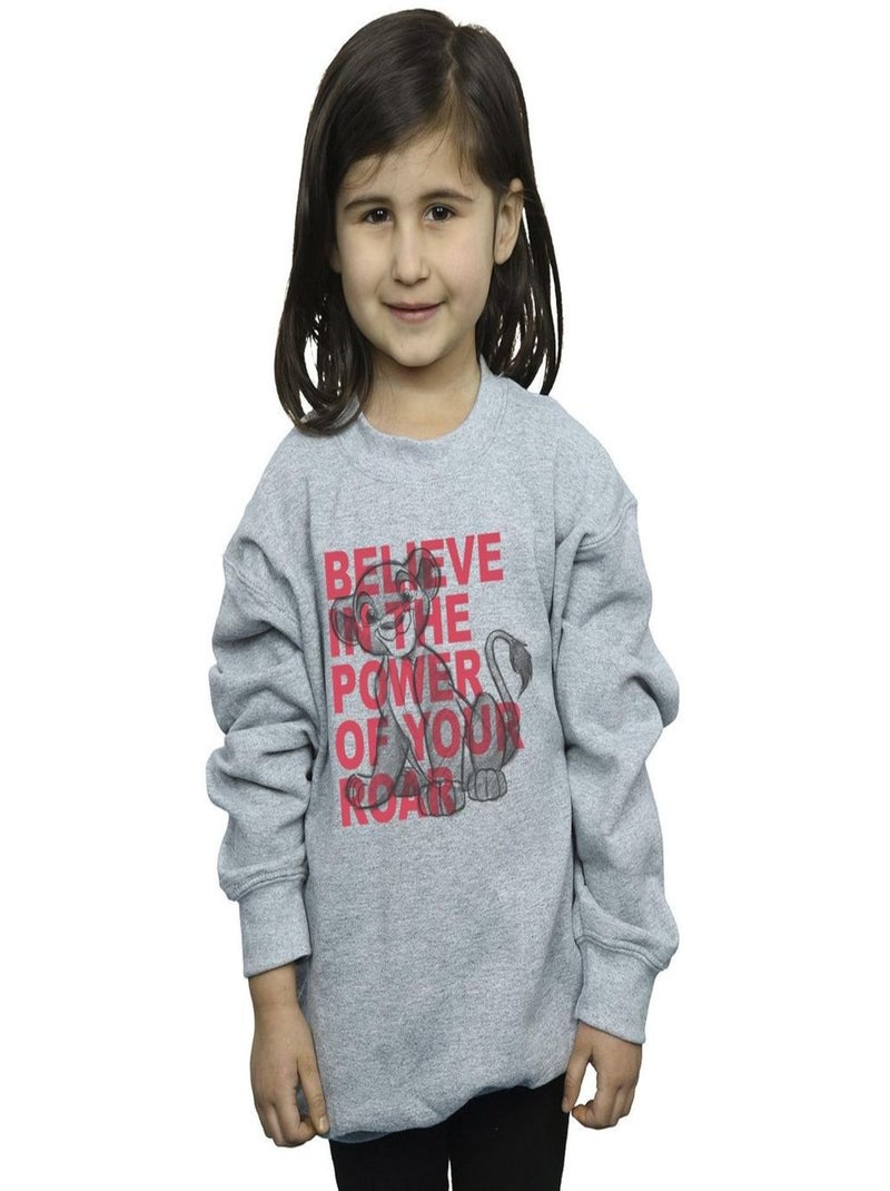 Disney - Sweat THE LION KING POWER OF ROAR Gris chiné - Kiabi