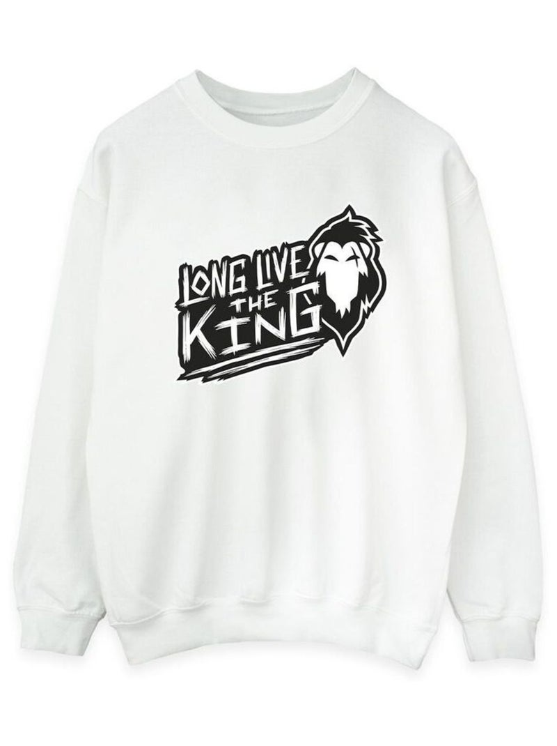 Disney - Sweat THE LION KING THE KING Blanc - Kiabi