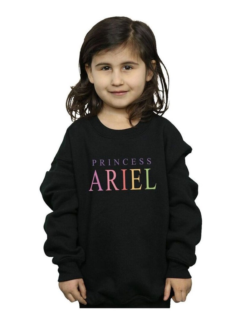 Disney - Sweat THE LITTLE MERMAID ARIEL GRAPHIC Noir - Kiabi