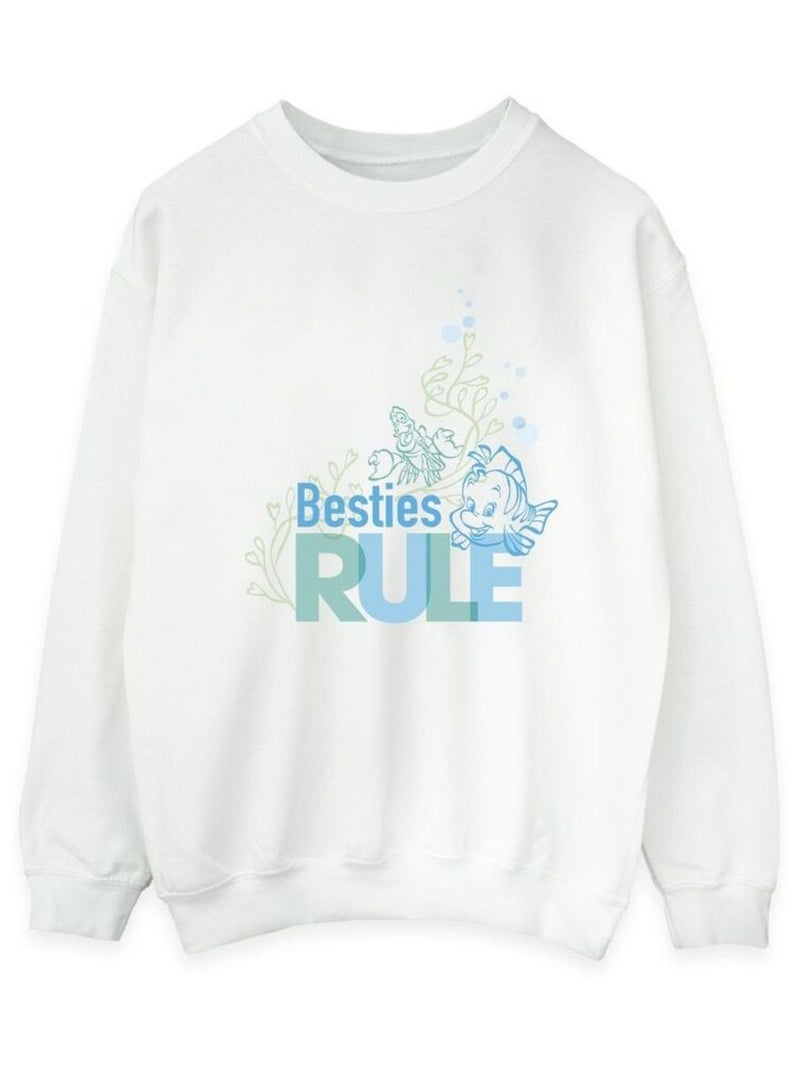 Disney - Sweat THE LITTLE MERMAID BESTIES Blanc - Kiabi