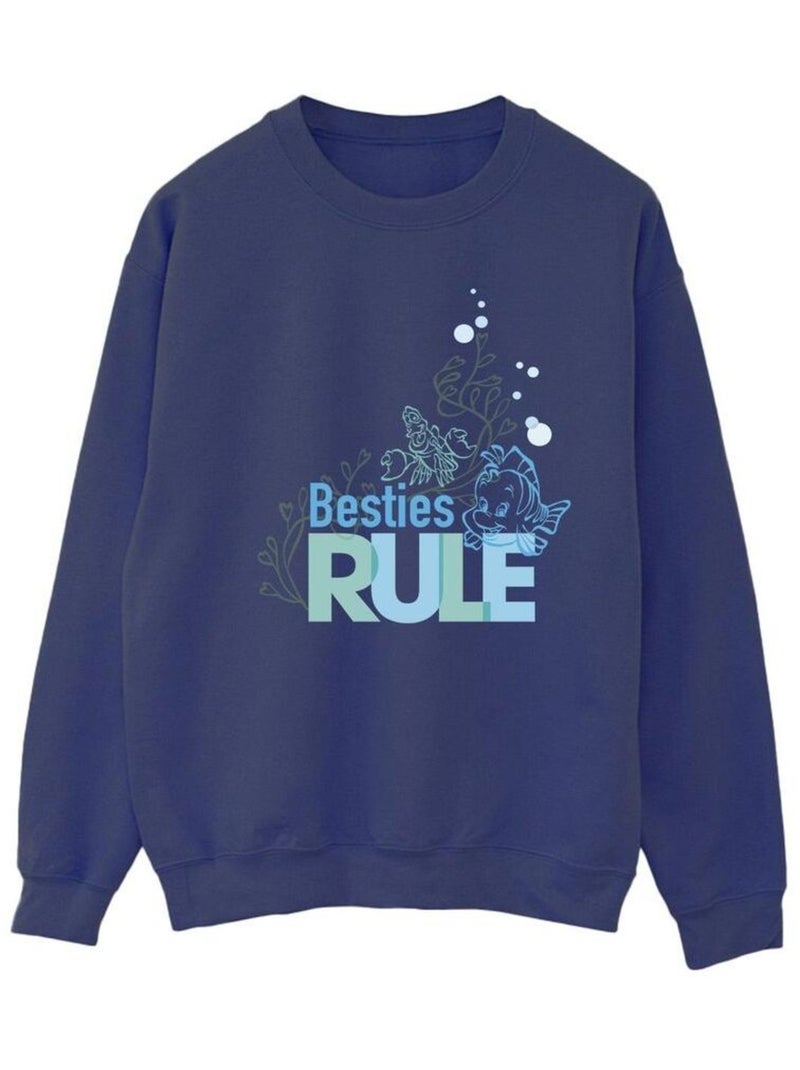 Disney - Sweat THE LITTLE MERMAID BESTIES Bleu marine - Kiabi