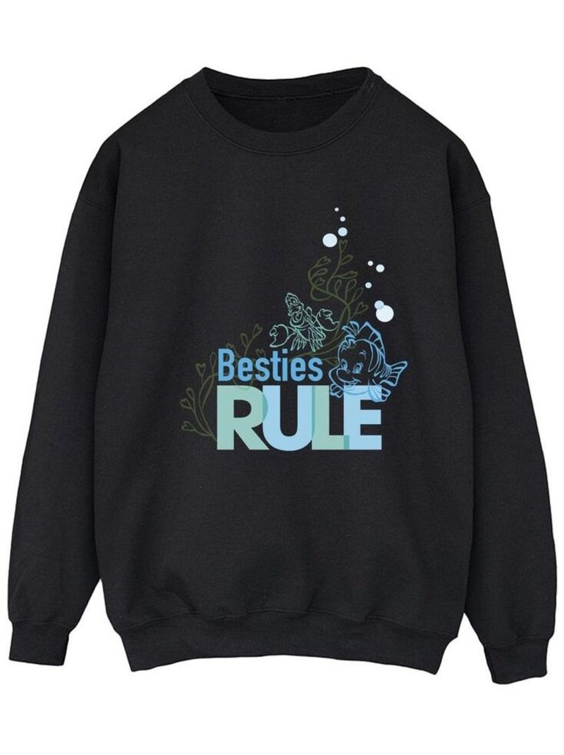 Disney - Sweat THE LITTLE MERMAID BESTIES Noir - Kiabi