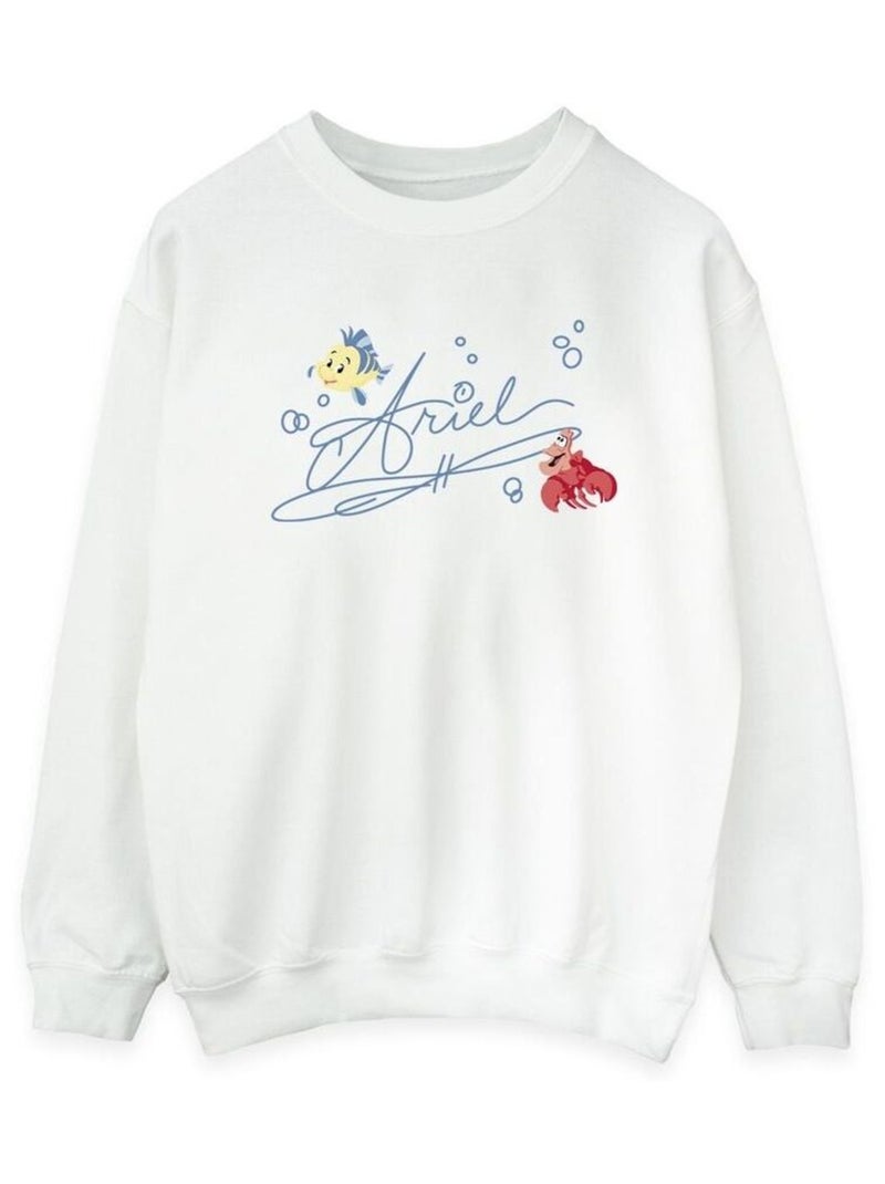 Disney - Sweat THE LITTLE MERMAID Blanc - Kiabi