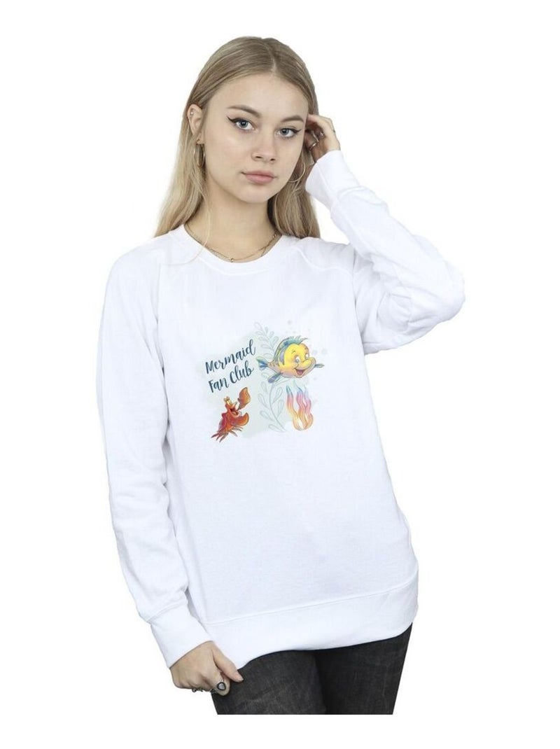 Disney - Sweat THE LITTLE MERMAID CLUB Blanc - Kiabi