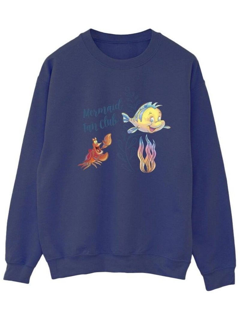 Disney - Sweat THE LITTLE MERMAID CLUB Bleu marine - Kiabi