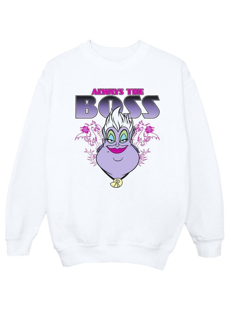 Disney - Sweat THE LITTLE MERMAID MUM IS THE BOSS Blanc - Kiabi