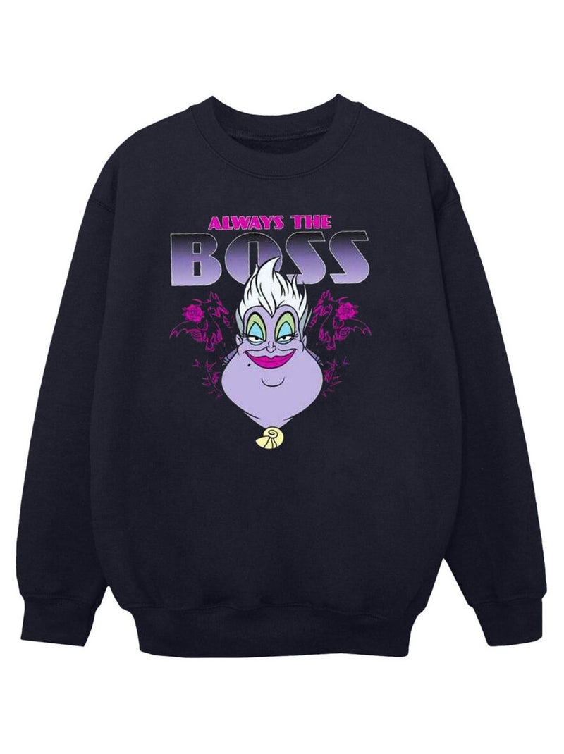 Disney - Sweat THE LITTLE MERMAID MUM IS THE BOSS Bleu marine - Kiabi
