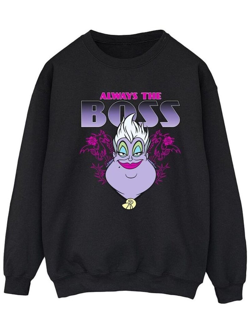 Disney - Sweat THE LITTLE MERMAID MUM IS THE BOSS Noir - Kiabi