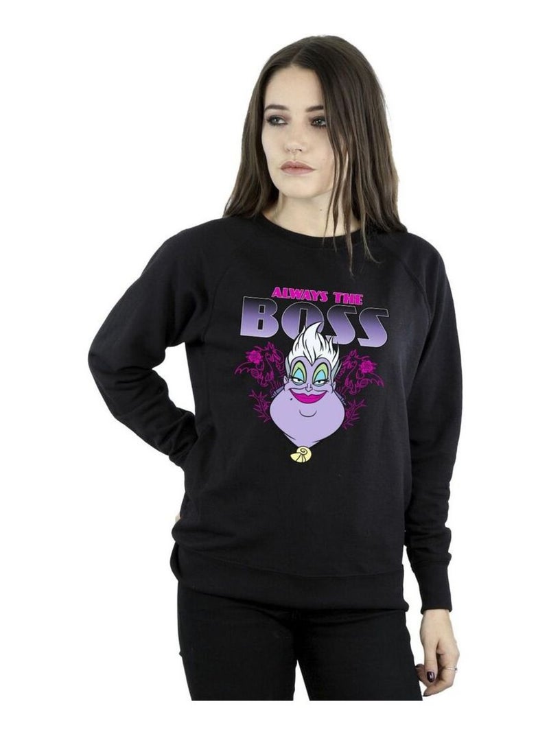 Disney - Sweat THE LITTLE MERMAID MUM IS THE BOSS Noir - Kiabi