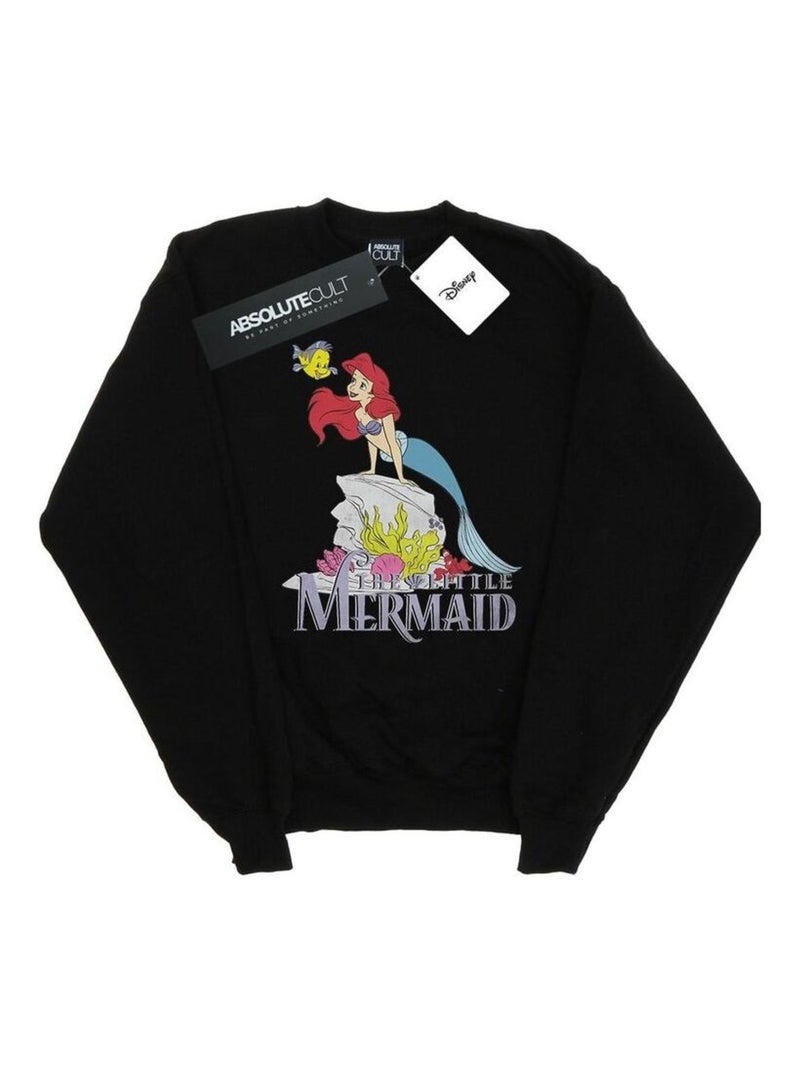 Disney - Sweat THE LITTLE MERMAID SEA FRIEND Noir - Kiabi