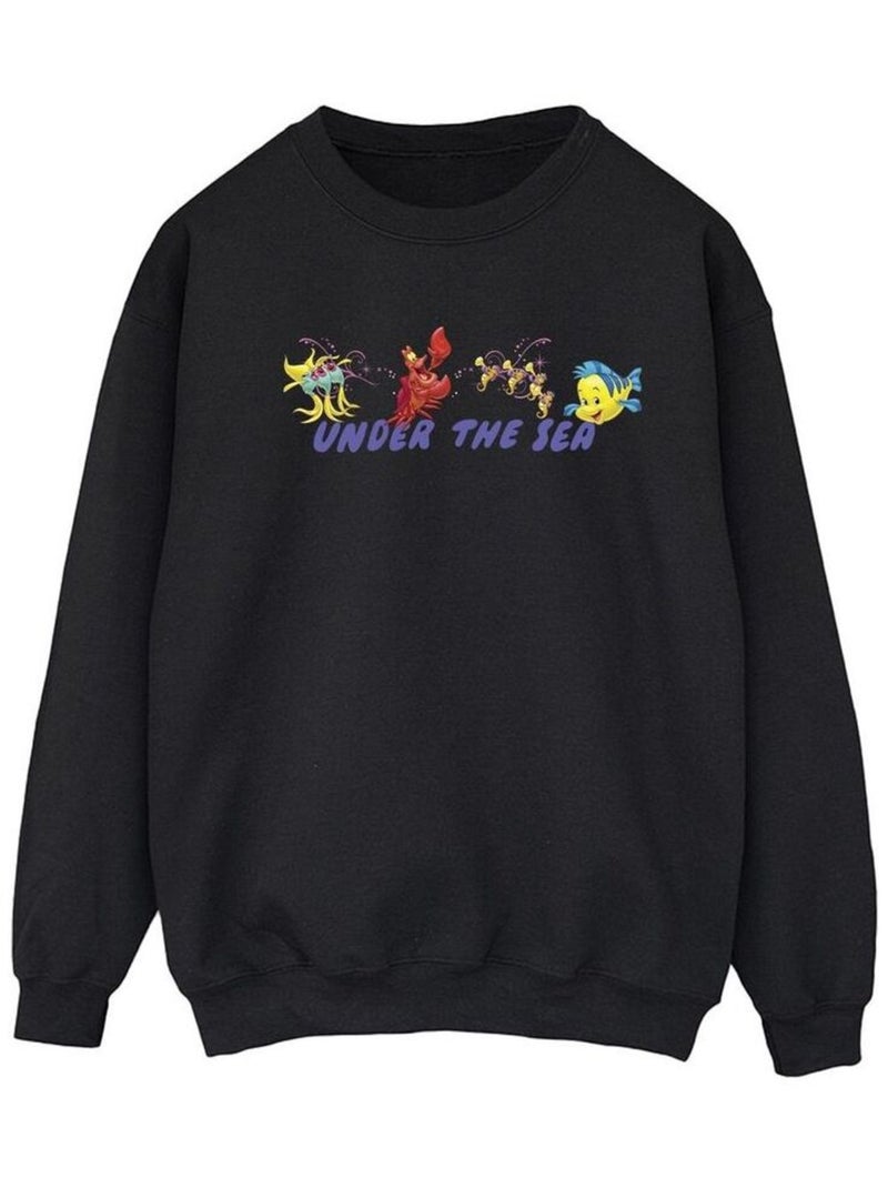 Disney - Sweat THE LITTLE MERMAID UNDER THE SEA Noir - Kiabi