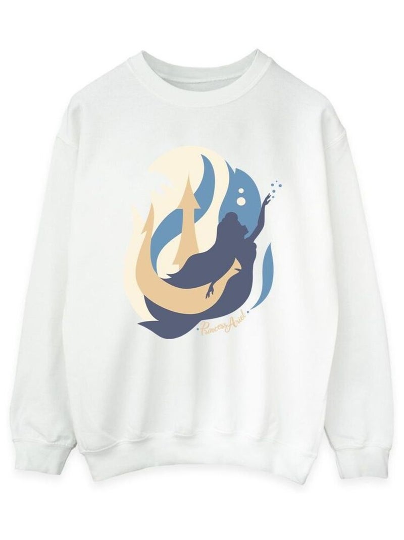 Disney - Sweat THE LITTLE MERMAIDS Blanc - Kiabi