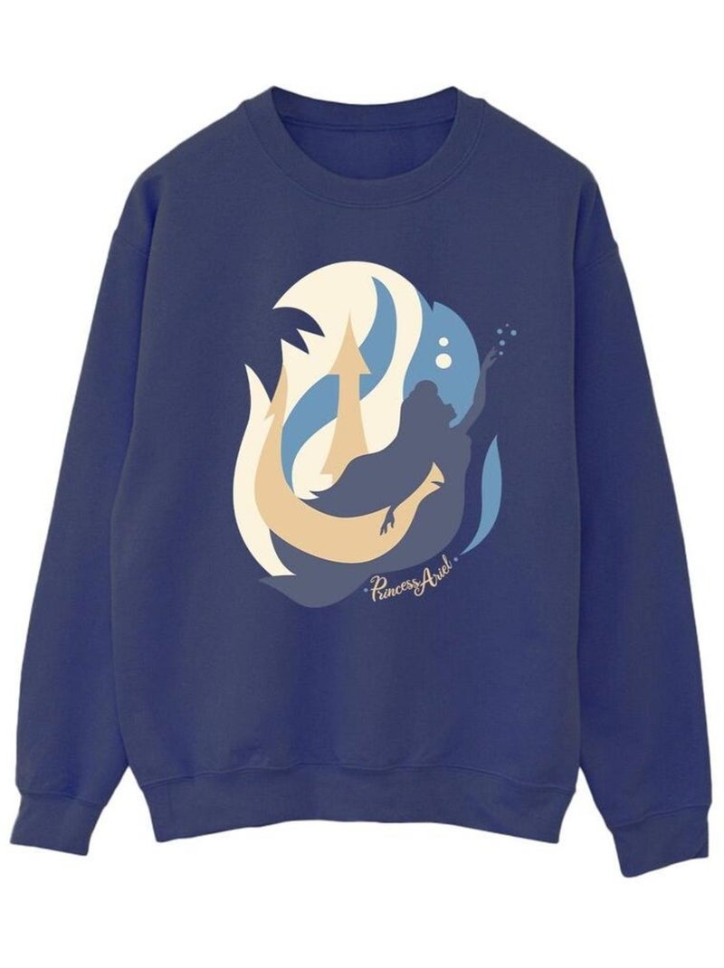 Disney - Sweat THE LITTLE MERMAIDS Bleu marine - Kiabi