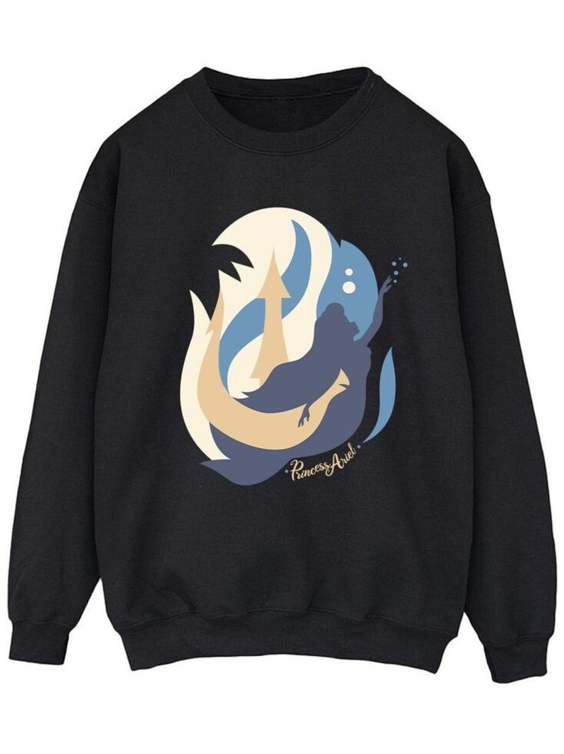 Disney - Sweat THE LITTLE MERMAIDS Noir - Kiabi
