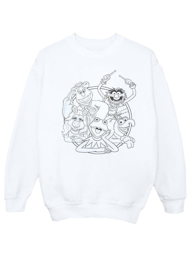Disney - Sweat THE MUPPETS Blanc - Kiabi