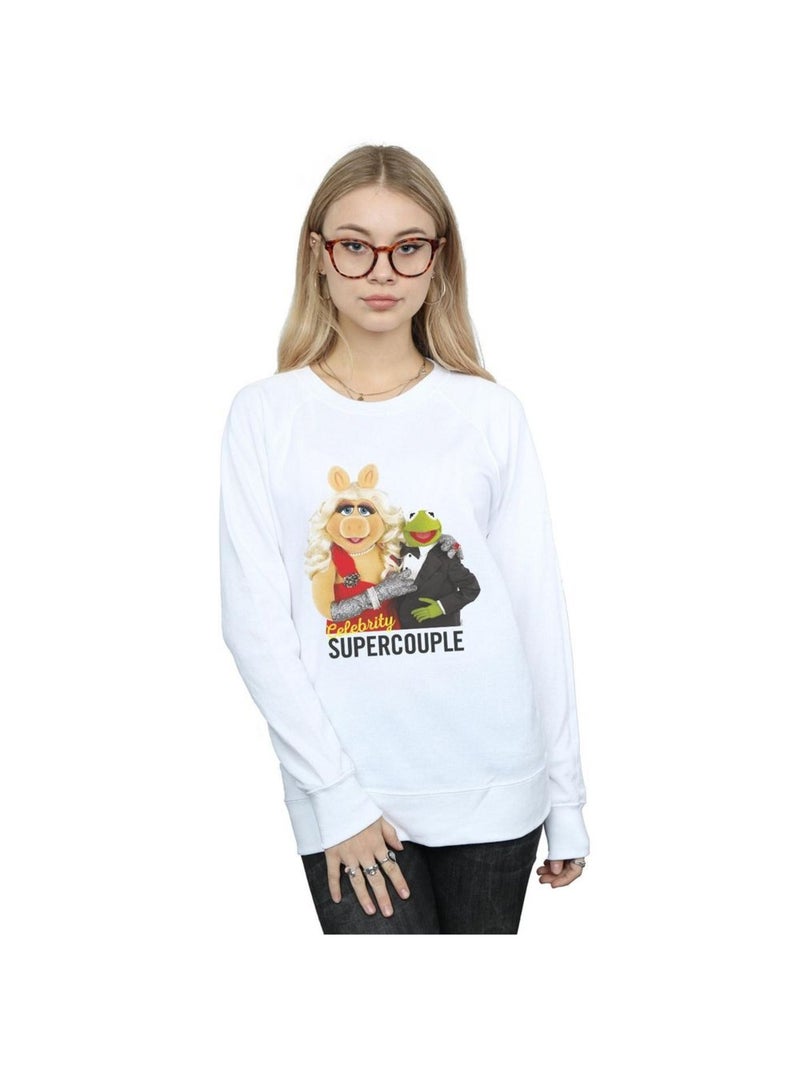 Disney - Sweat THE MUPPETS CELEBRITY SUPERCOUPLE Blanc - Kiabi