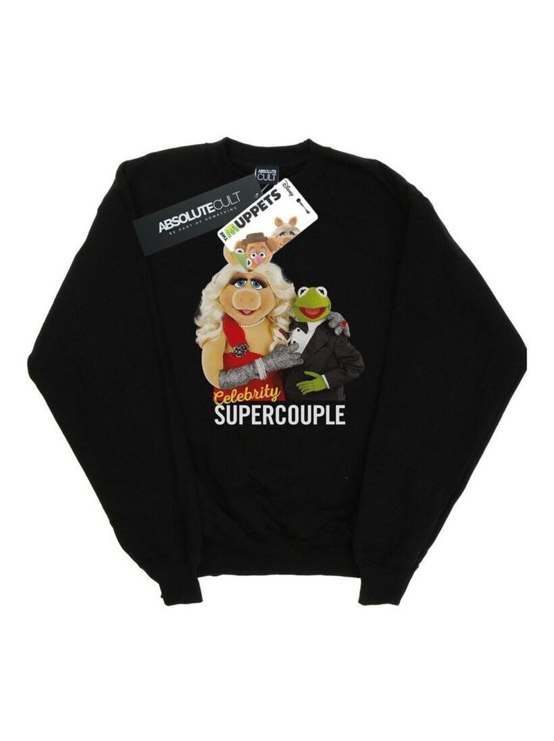 Disney - Sweat THE MUPPETS CELEBRITY SUPERCOUPLE Noir - Kiabi