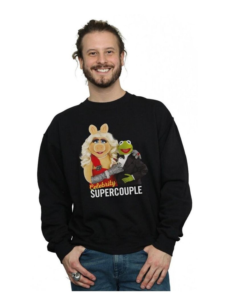 Disney - Sweat THE MUPPETS CELEBRITY SUPERCOUPLE Noir - Kiabi