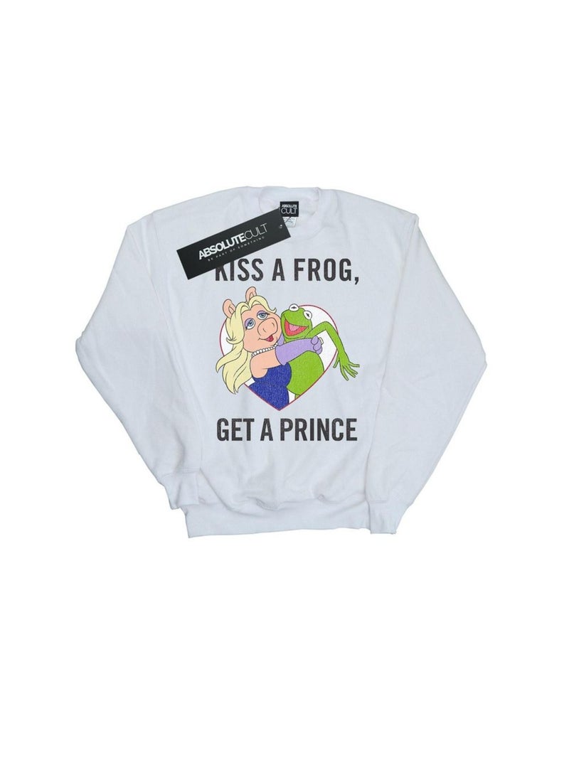 Disney - Sweat THE MUPPETS KISS A FROG Blanc - Kiabi