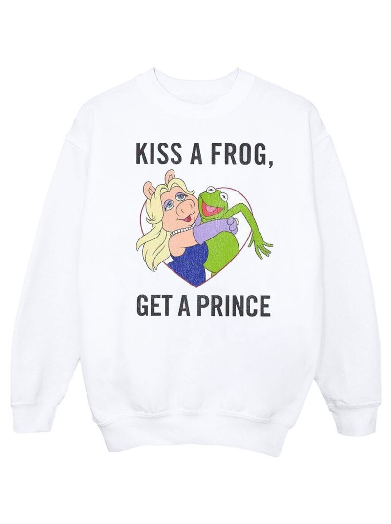 Disney - Sweat THE MUPPETS KISS A FROG Blanc - Kiabi
