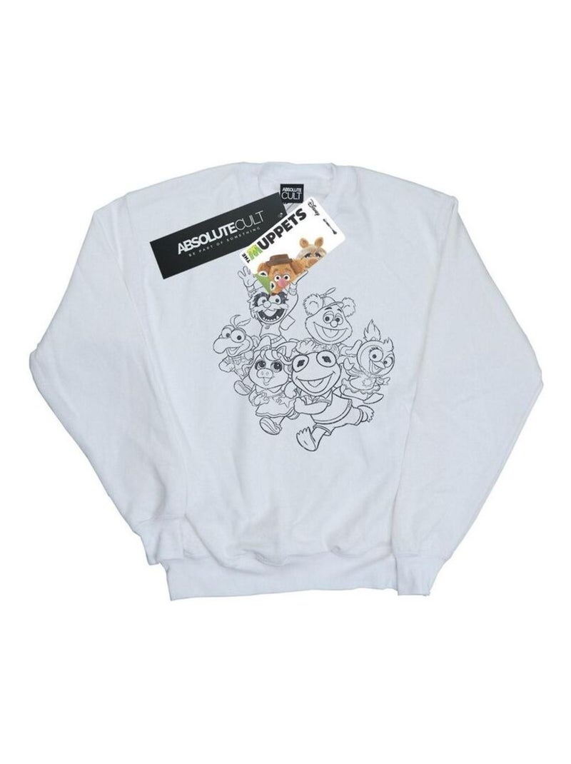 Disney - Sweat THE MUPPETS MUPPET BABIES Blanc - Kiabi