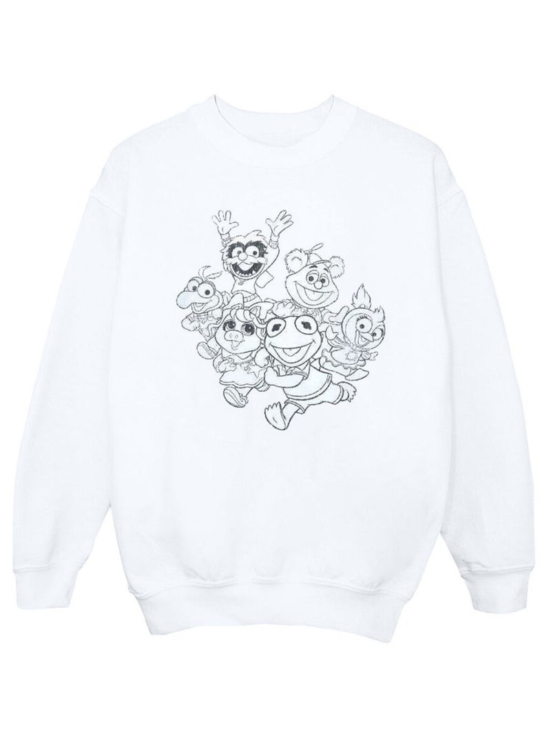 Disney - Sweat THE MUPPETS MUPPET BABIES Blanc - Kiabi