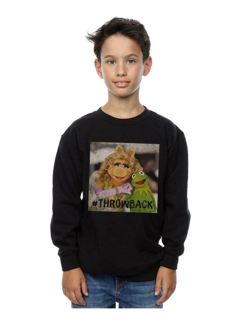 Disney - Sweat THE MUPPETS THROWBACK Noir - Kiabi