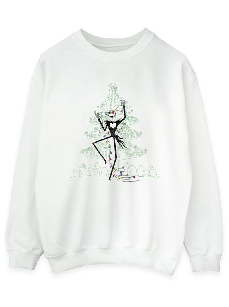 Disney - Sweat THE NIGHTMARE BEFORE CHRISTMAS Blanc - Kiabi