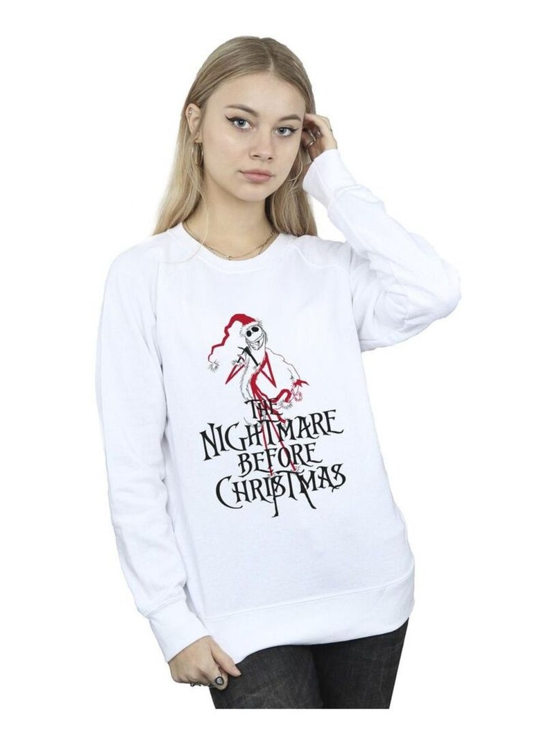 Disney - Sweat THE NIGHTMARE BEFORE CHRISTMAS Blanc - Kiabi