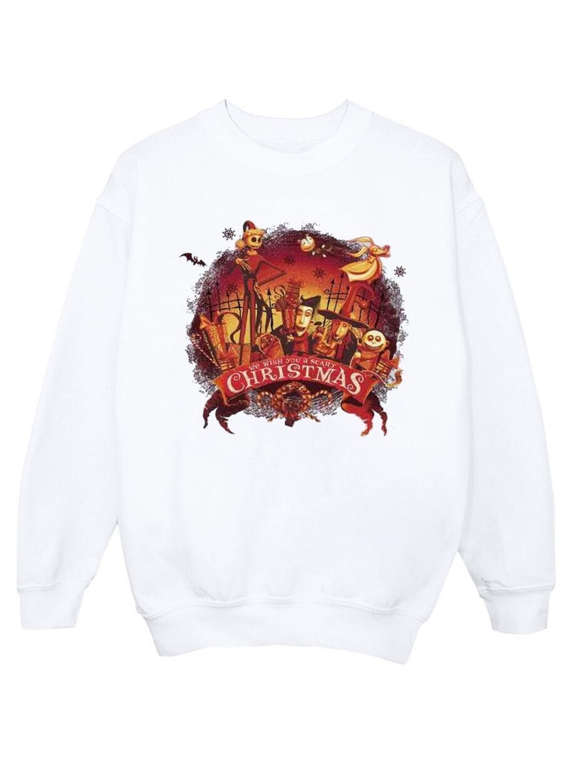 Disney - Sweat THE NIGHTMARE BEFORE CHRISTMAS Blanc - Kiabi