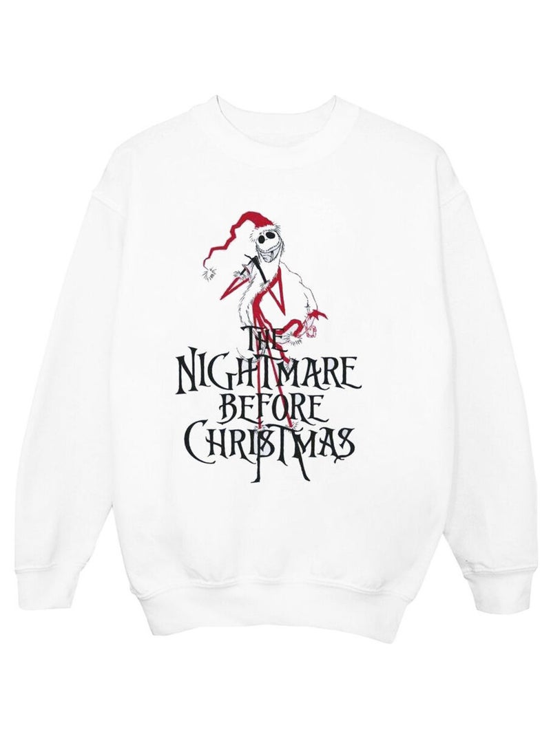 Disney - Sweat THE NIGHTMARE BEFORE CHRISTMAS Blanc - Kiabi